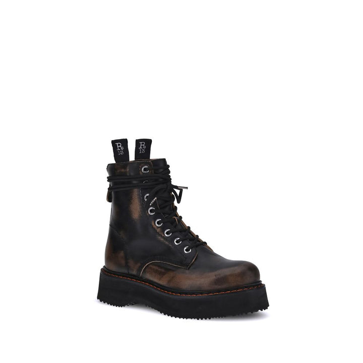 R13 Lace-up Ankle Boots
