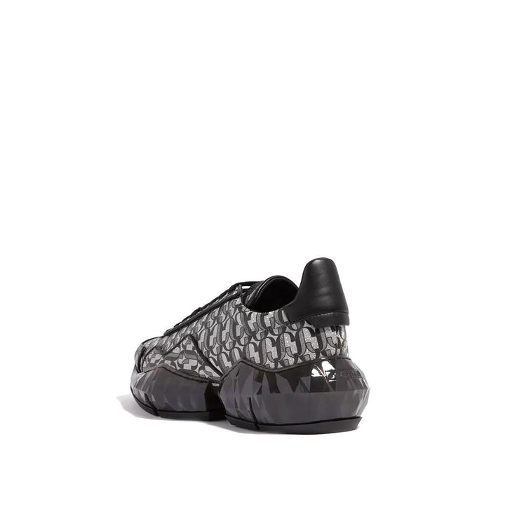 Jimmy Choo Diamond JC Monogram Glitter Leather Sneakers