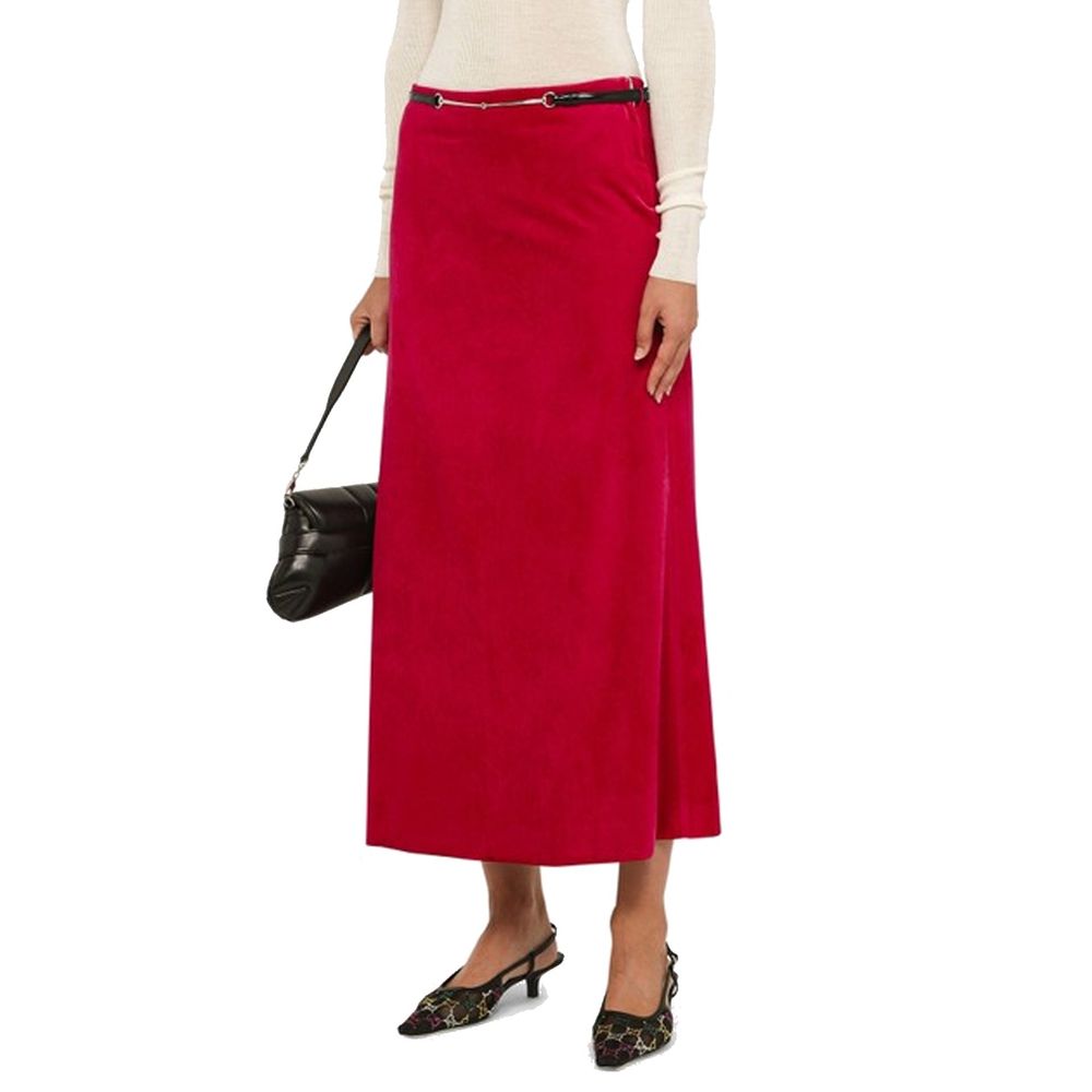 【送料&関税込】Gucci Velvet Bloom Midi Skirt Gucci Velvet Bloom Midi Skirt | Luxury Designer Fashion