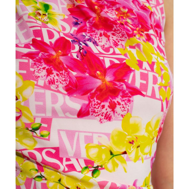 Versace Multicolor Elastane Tank Tops