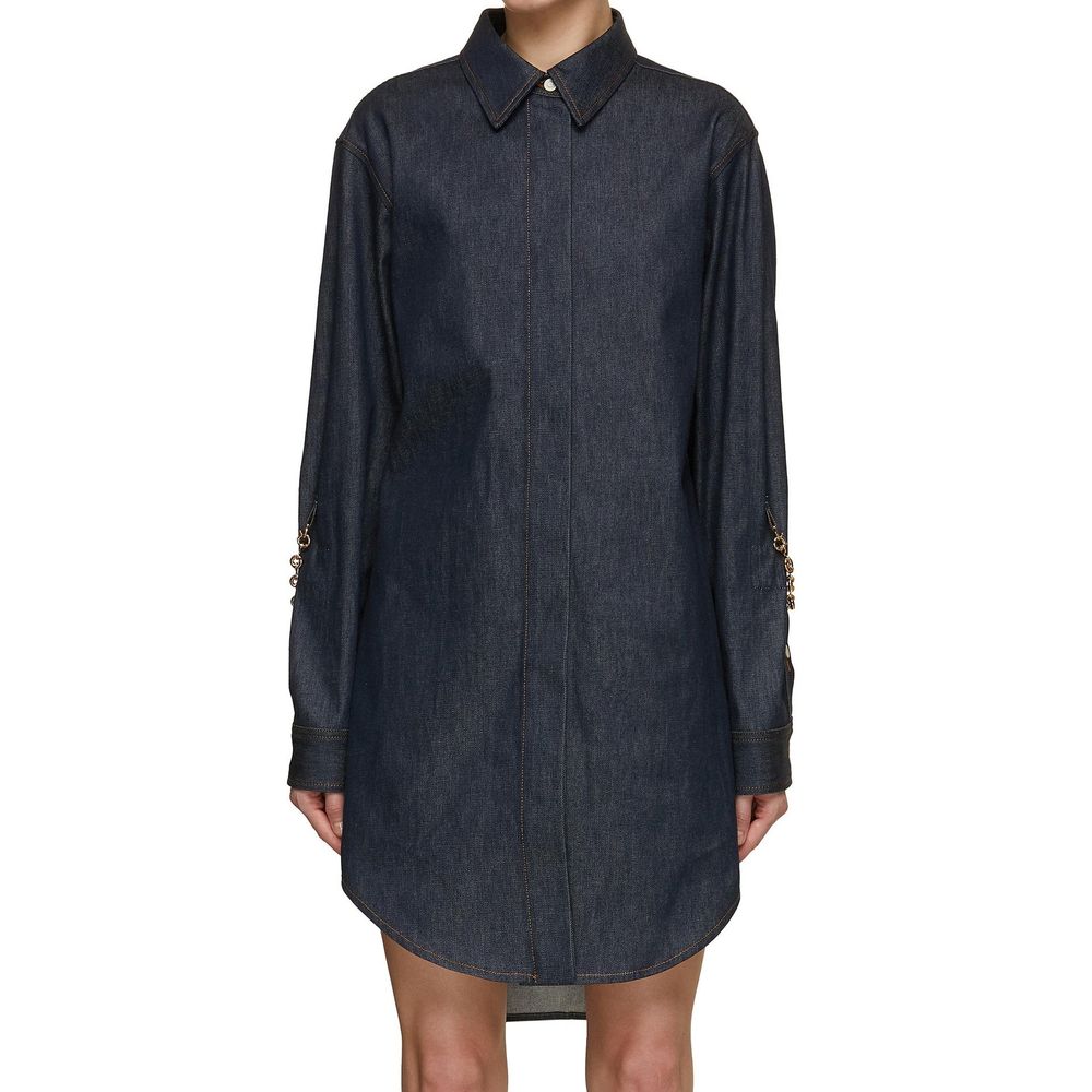Loewe Denim Chain Shirt Dress | Luxury Designer Fashion