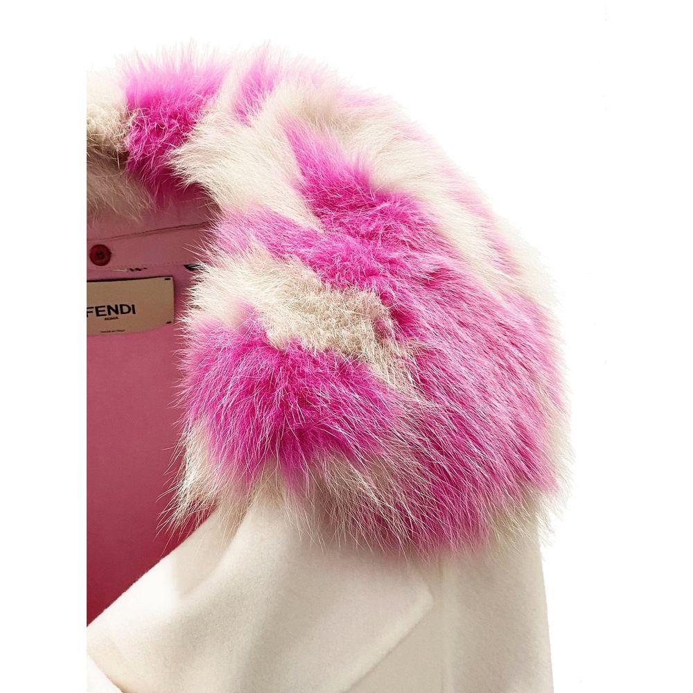 【送料&関税込】Fendi Fur Collar Cashmere Cape-coat Fendi Fur Collar Cashmere Cape Jacket | Luxury Designer