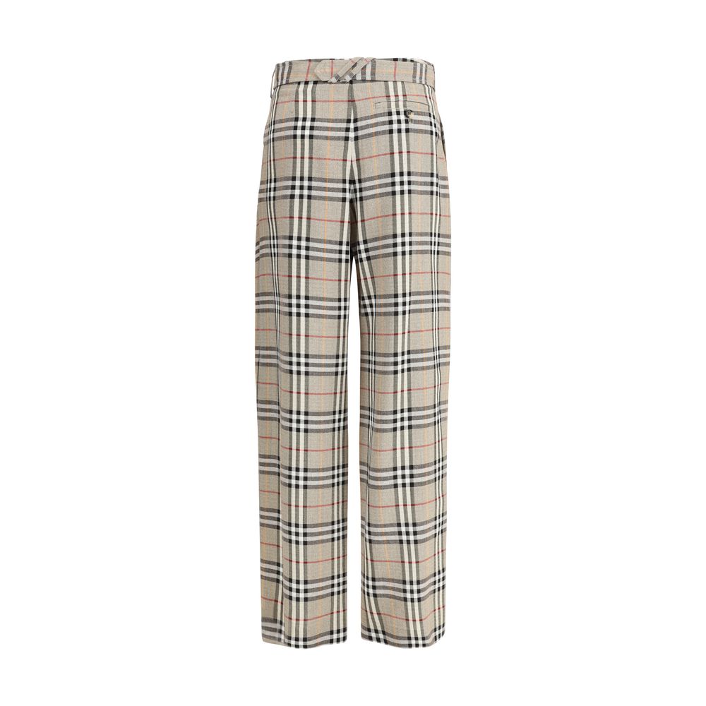 00s archive BURBERRY flare denim ノバチェック Y2K BURBERRY Nova Check Flare Pants (S) - Imber Vintage