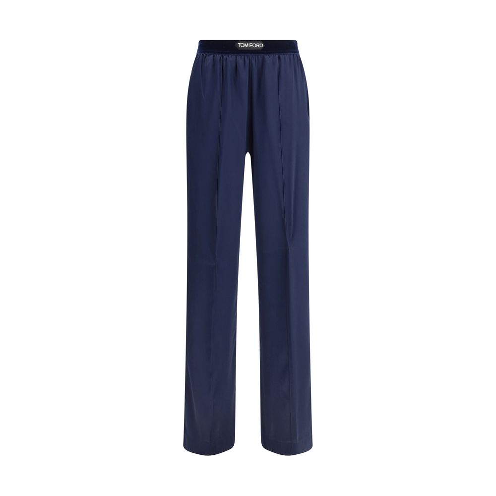 【送料&関税込】Tom Ford Cargo Silk Pants High-rise satin cargo pants in green - Tom Ford | Mytheresa