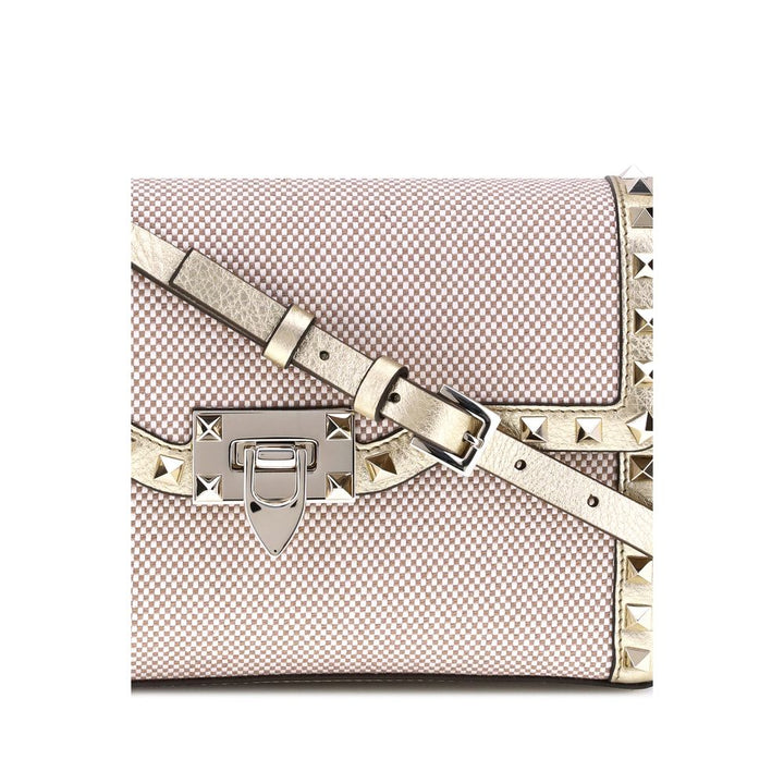 Valentino Garavani Small canvas Rockstud Shoulder Bag