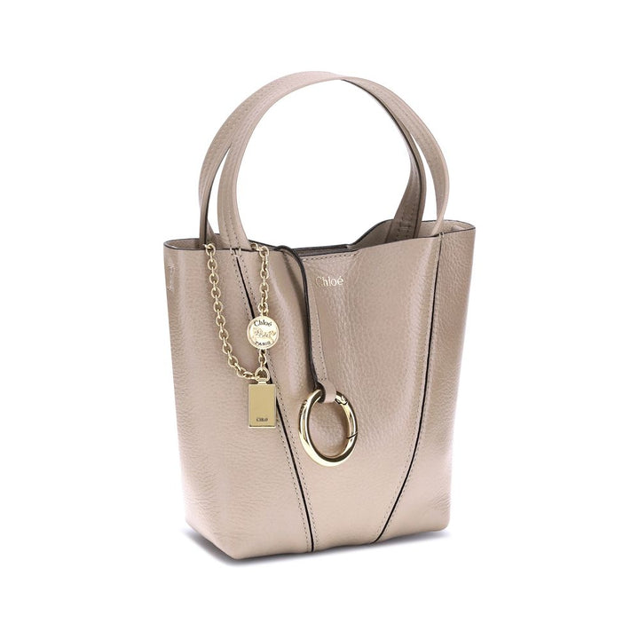 Chloé Beige Calf Leather Bos Taurus Shoulder Bag