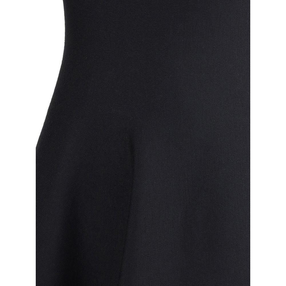 【Alexander McQueen】★asymmetric midi dress Alexander McQueen Asymmetric cotton poplin midi dress