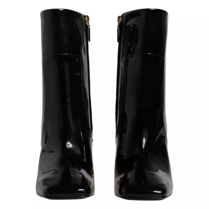 Dolce &amp; Gabbana Black Jackie Leather Mid Calf Boots Shoes by Dolce &amp; Gabbana outlet now on sale