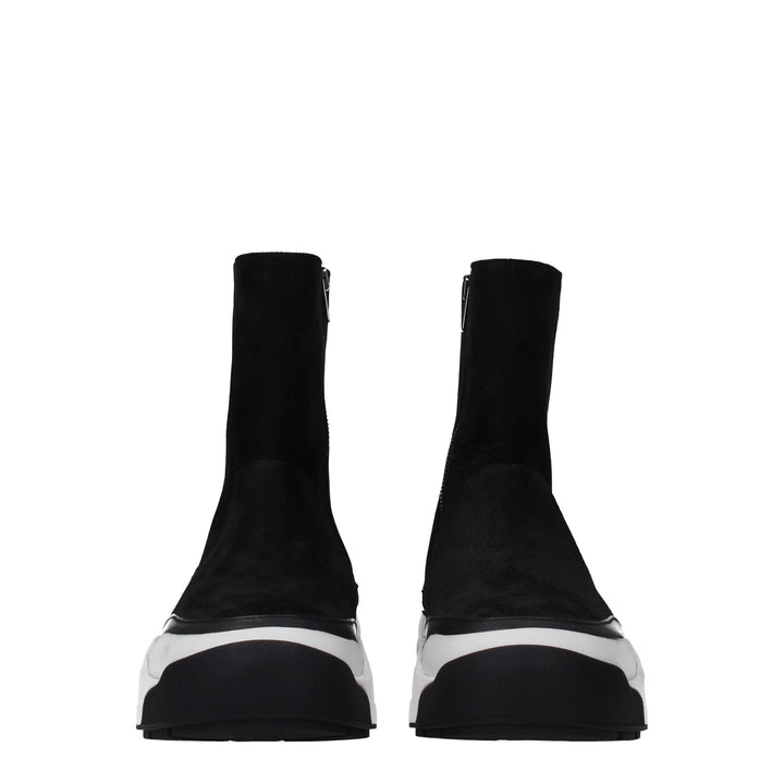 Kenzo Black Leather Ankle Boots