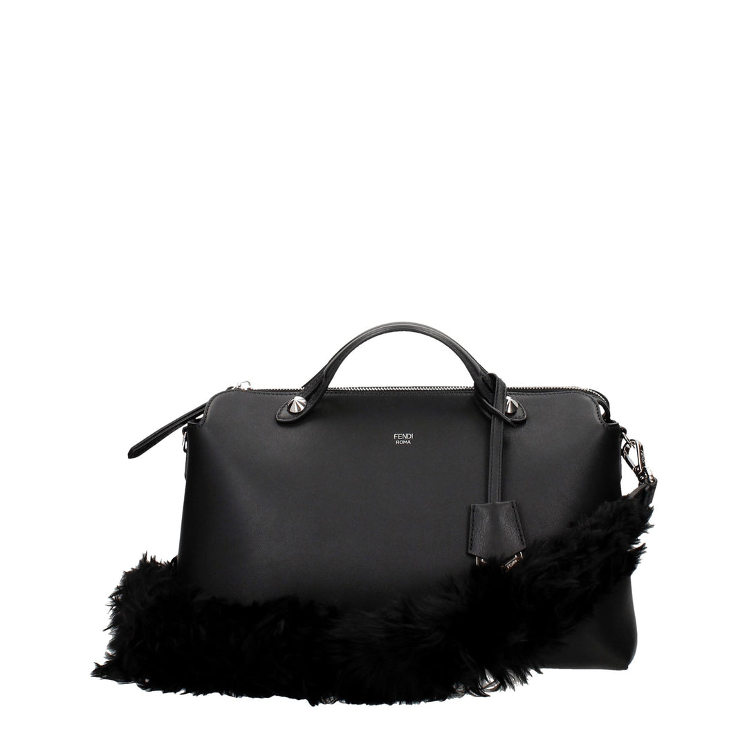 Fendi Black Leather Shoulder Bag by Fendi outlet now on sale