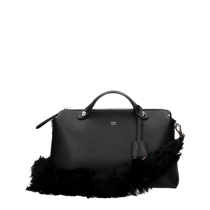 Fendi Black Leather Shoulder Bag by Fendi outlet now on sale