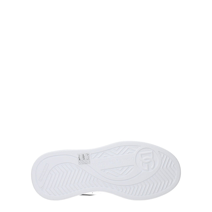 Dolce & Gabbana White Leather Low Tops