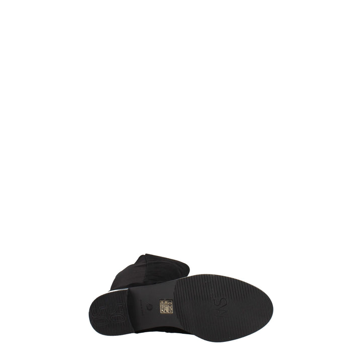 Stuart Weitzman Black Leather Over The Knee