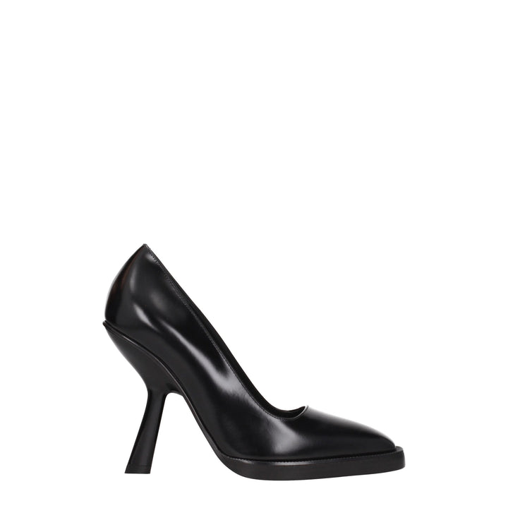 Salvatore Ferragamo Black Leather Broch