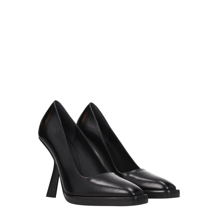 Salvatore Ferragamo Black Leather Broch