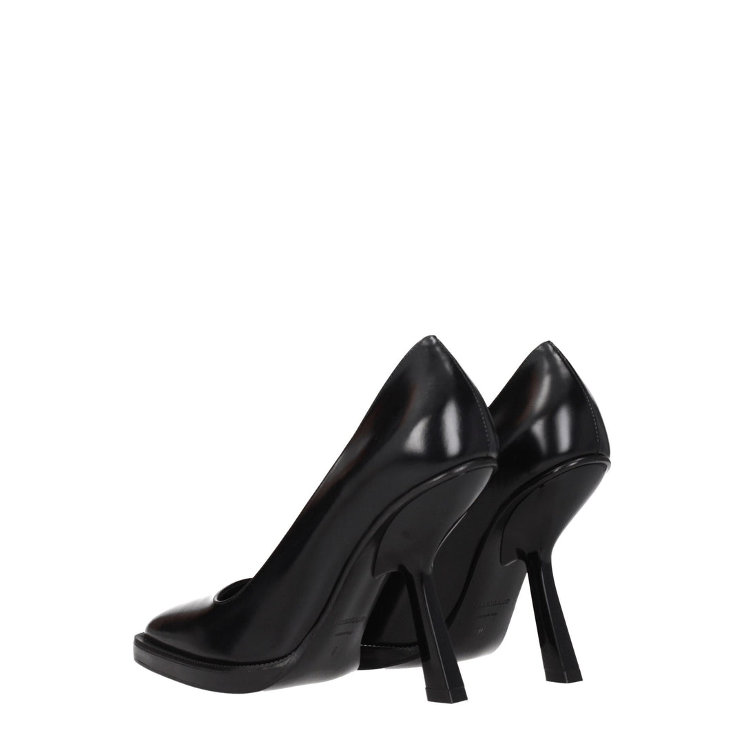 Salvatore Ferragamo Black Leather Broch