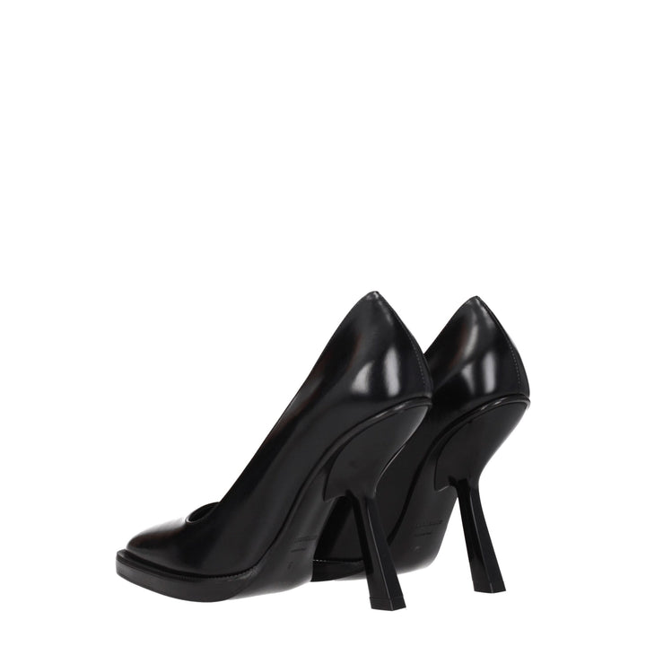 Salvatore Ferragamo Black Leather Broch