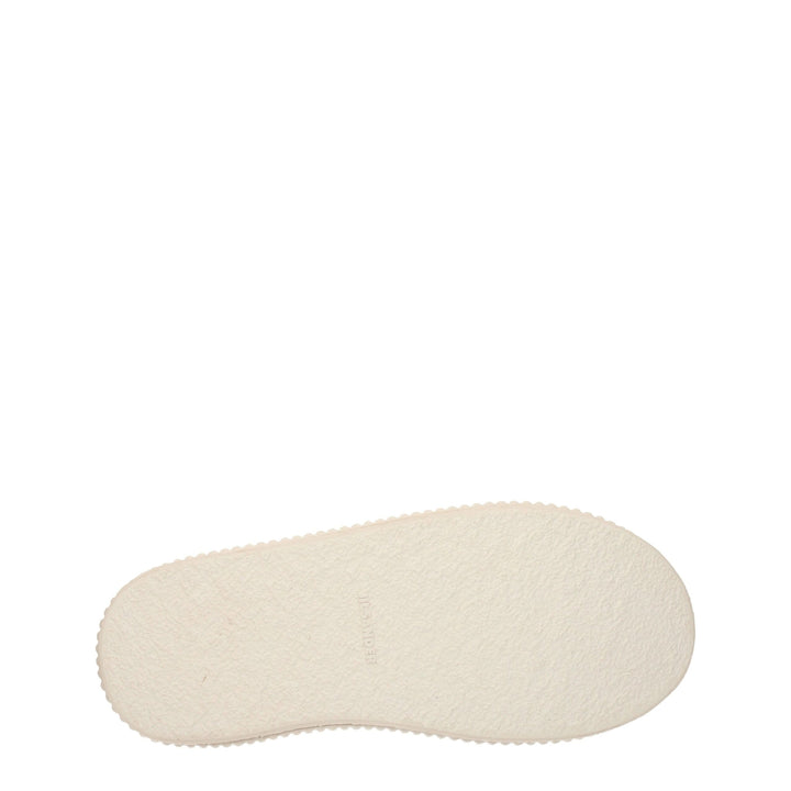 Jil Sander Beige Leather Platform Sneakers