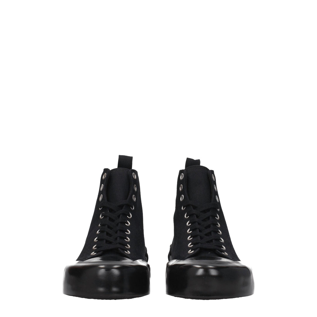 Jil Sander Black Fabric High Tops