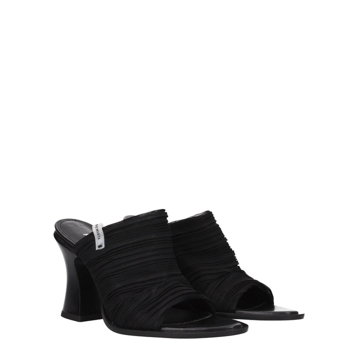 Premiata Black Fabric Platforms