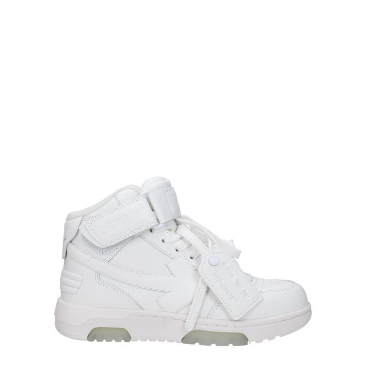 Off-White White Leather High Tops
