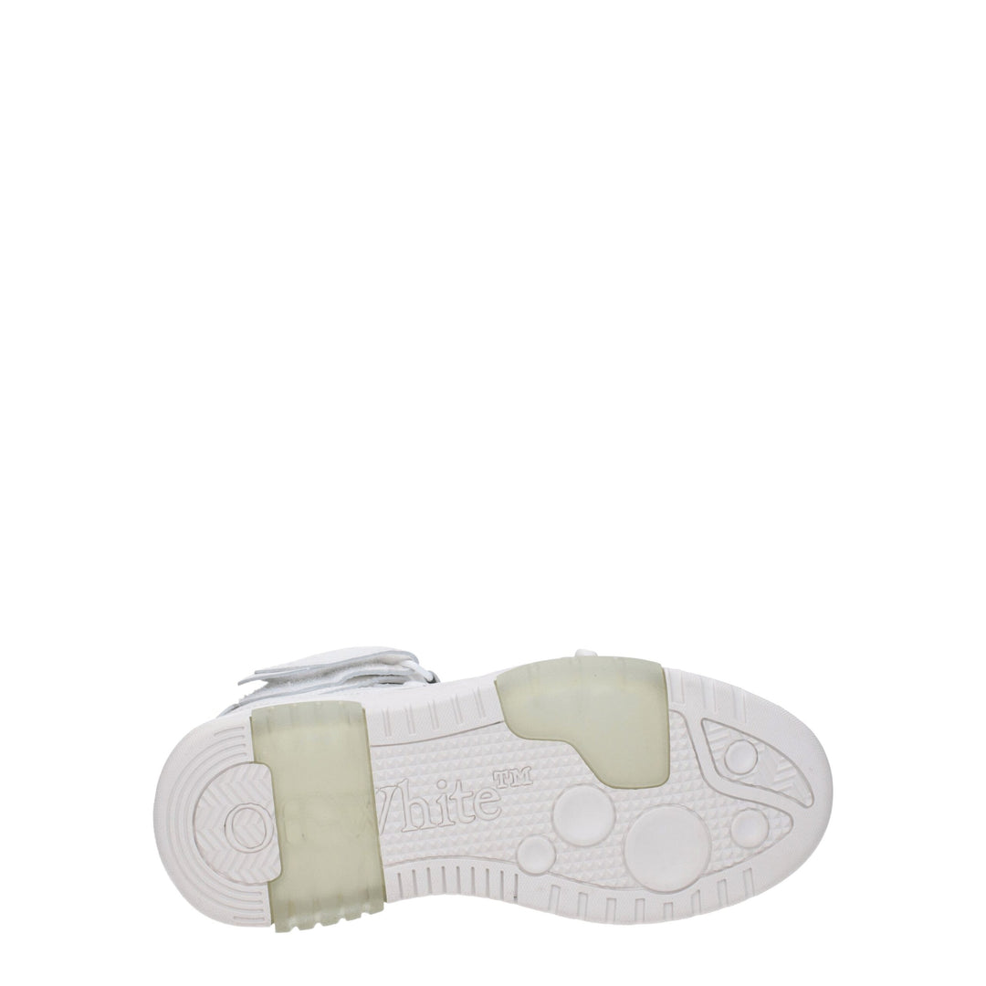 Off-White White Leather High Tops