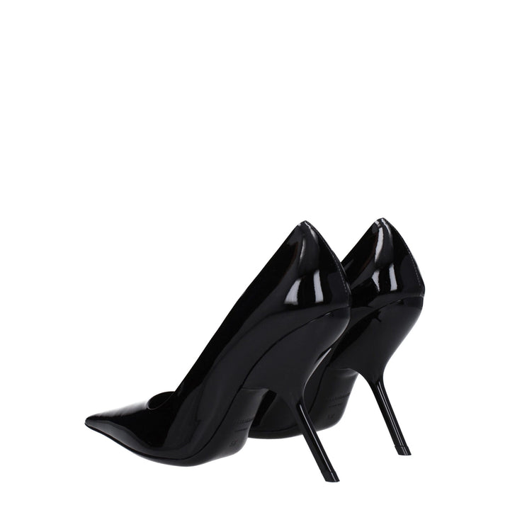 Salvatore Ferragamo Black Leather Broch