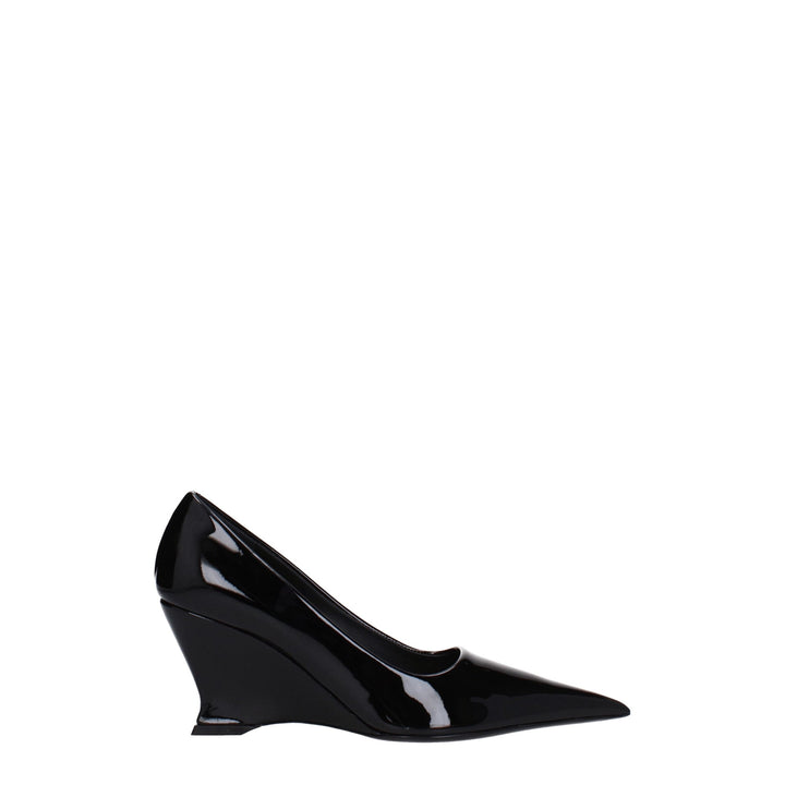 Salvatore Ferragamo Black Leather Broch