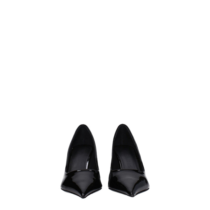 Salvatore Ferragamo Black Leather Broch