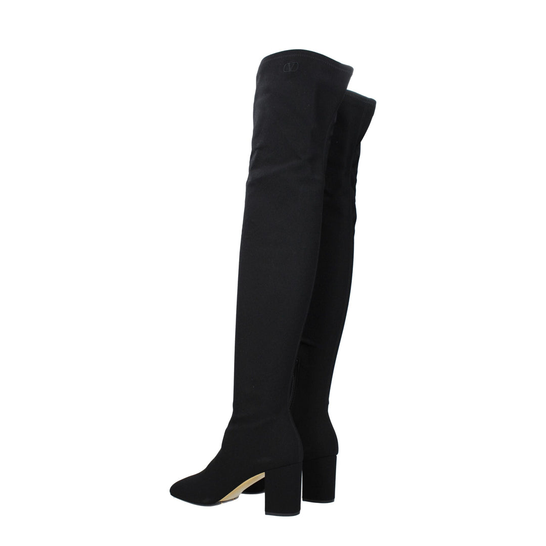 Valentino Garavani Black Fabric Over The Knee