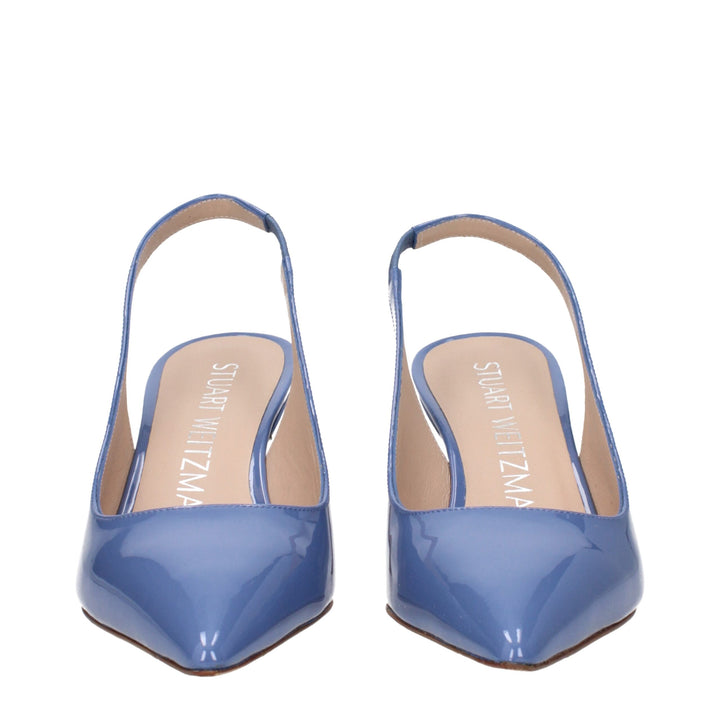 Stuart Weitzman Light Blue Leather High Heel Pumps