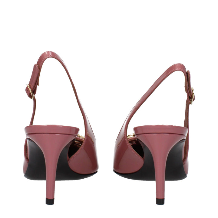 Dolce & Gabbana Pink Leather High Heel Pumps