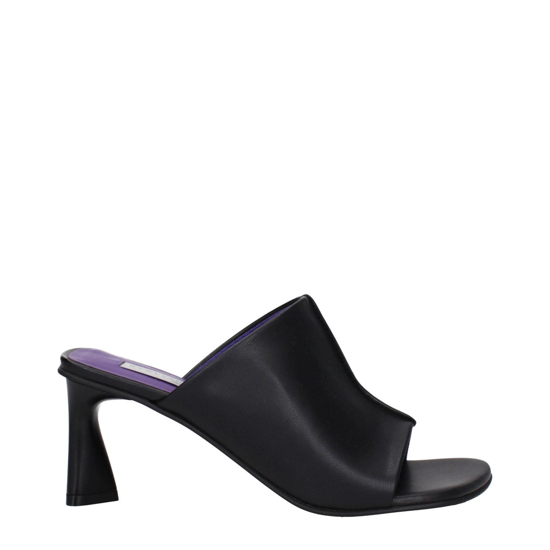Stella McCartney Sample Sale Stella McCartney Black Leather Stiletto Heel Sandals - | Designer outlet