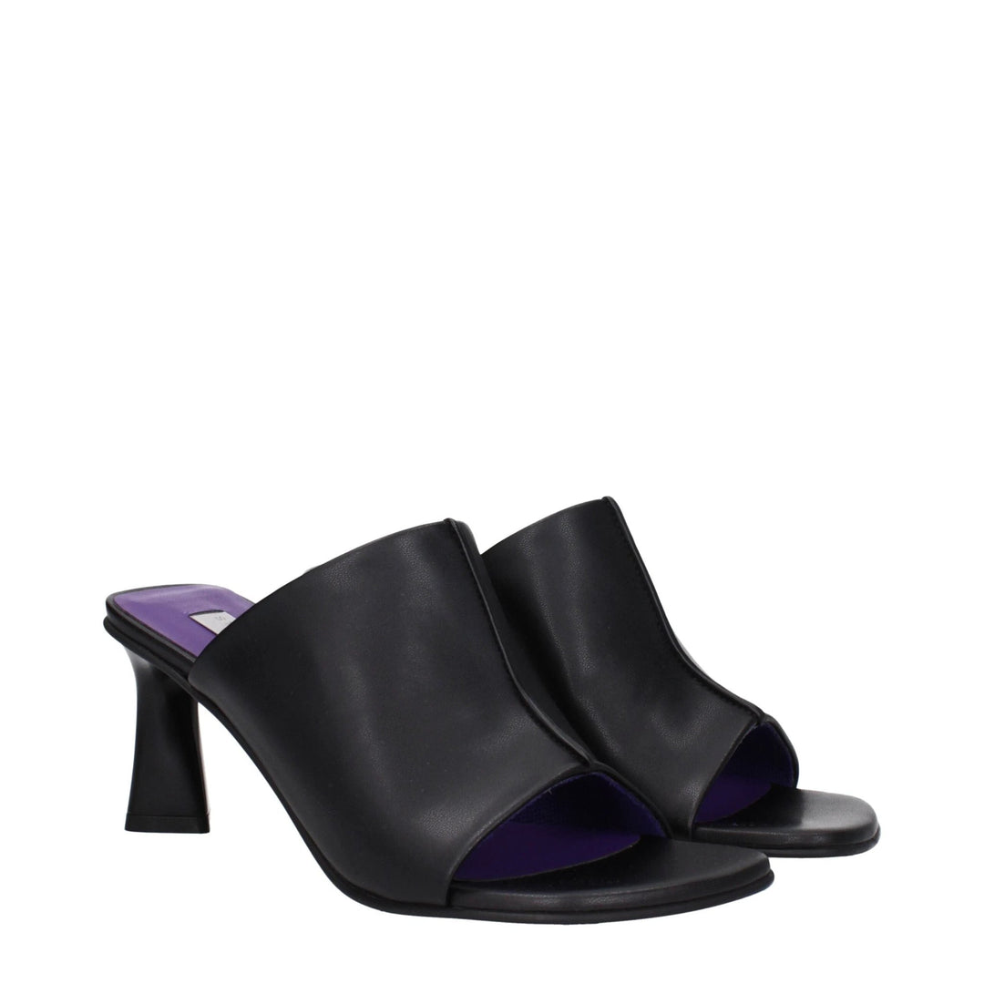 Stella McCartney Sample Sale Stella McCartney Black Leather Stiletto Heel Sandals - | Designer outlet