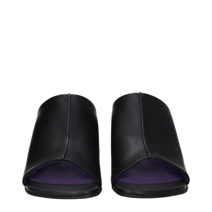 Stella McCartney Sample Sale Stella McCartney Black Leather Stiletto Heel Sandals - | Designer outlet