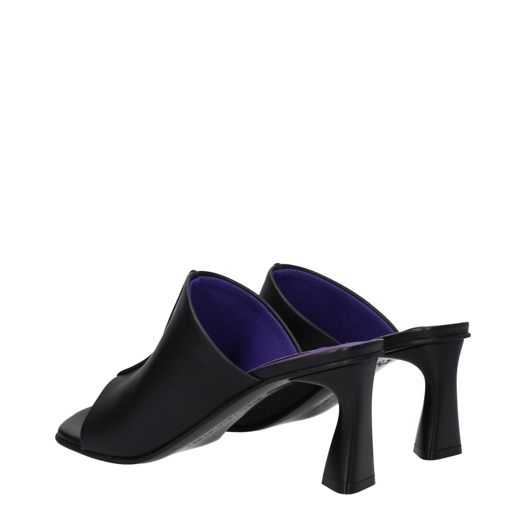 Stella McCartney Sample Sale Stella McCartney Black Leather Stiletto Heel Sandals - | Designer outlet