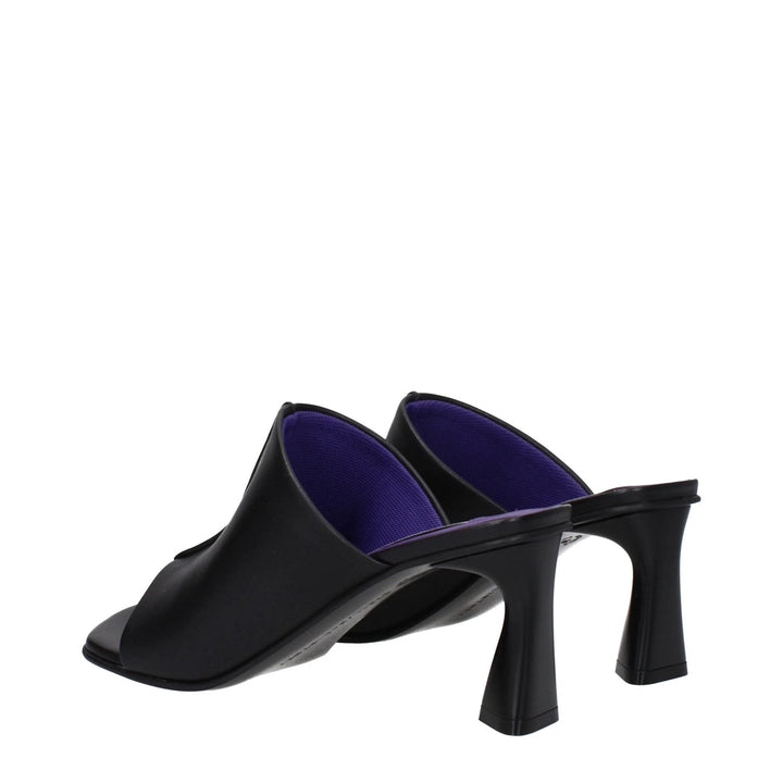 Stella McCartney Sample Sale Stella McCartney Black Leather Stiletto Heel Sandals - | Designer outlet