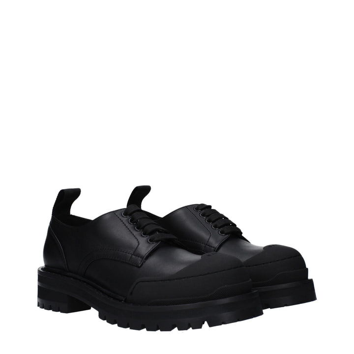 Marni Black Leather Sneakers