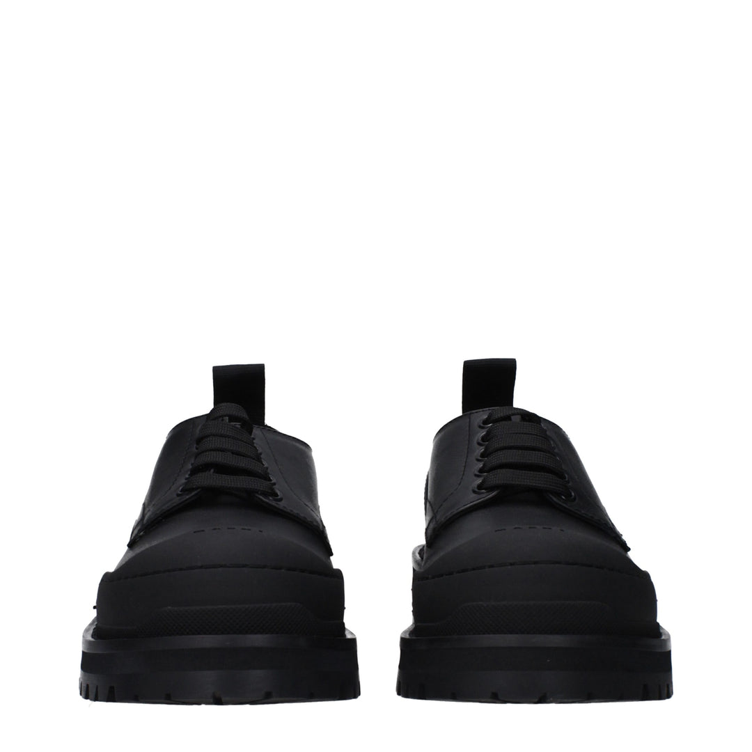 Marni Black Leather Sneakers