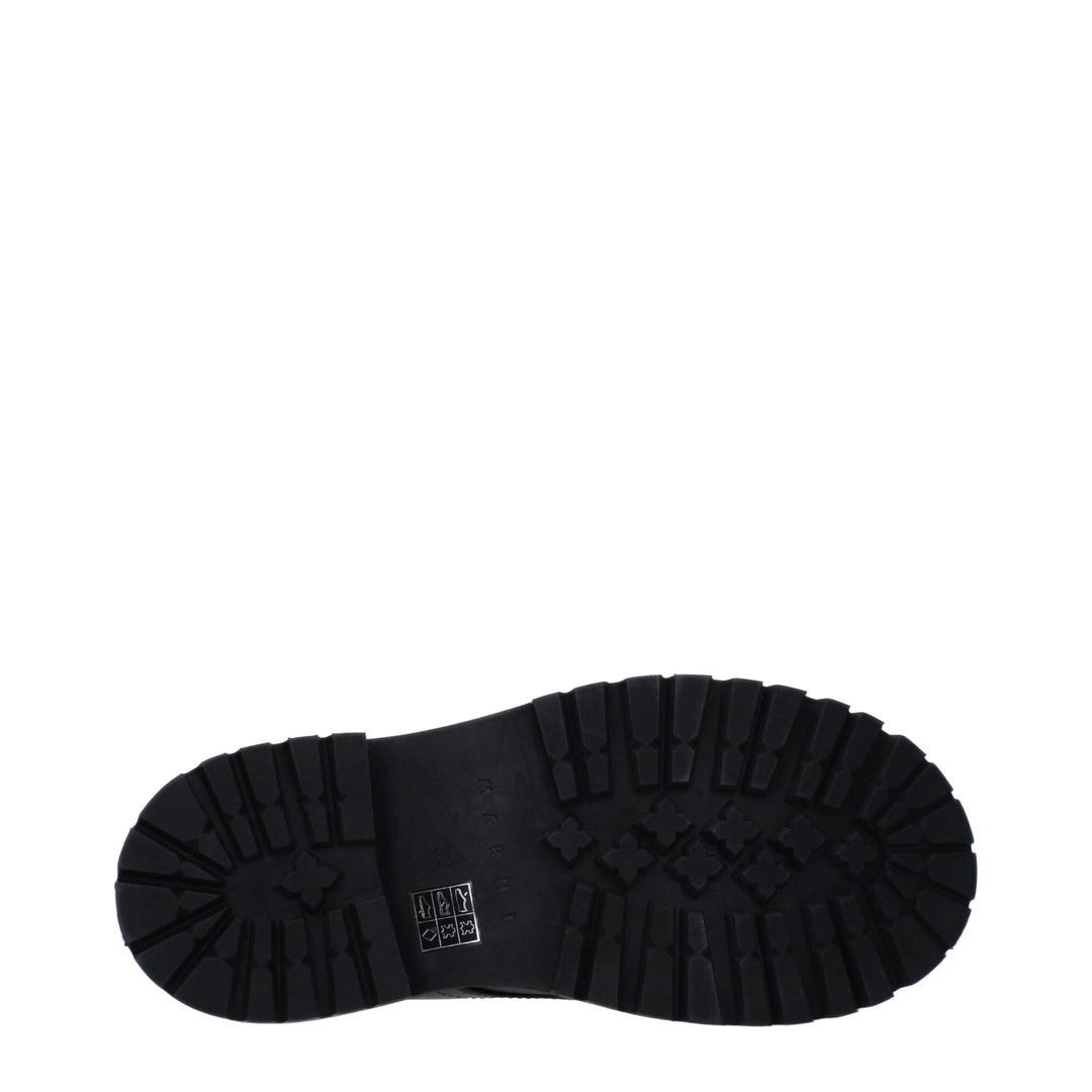 Marni Black Leather Sneakers