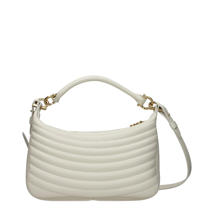 Salvatore Ferragamo Beige Leather Handbag