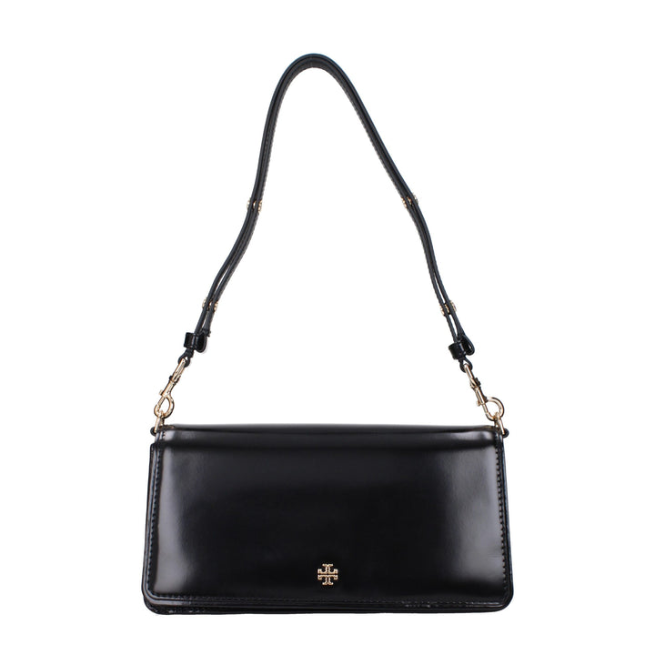 Tory Burch Black Leather Shoulder Bags