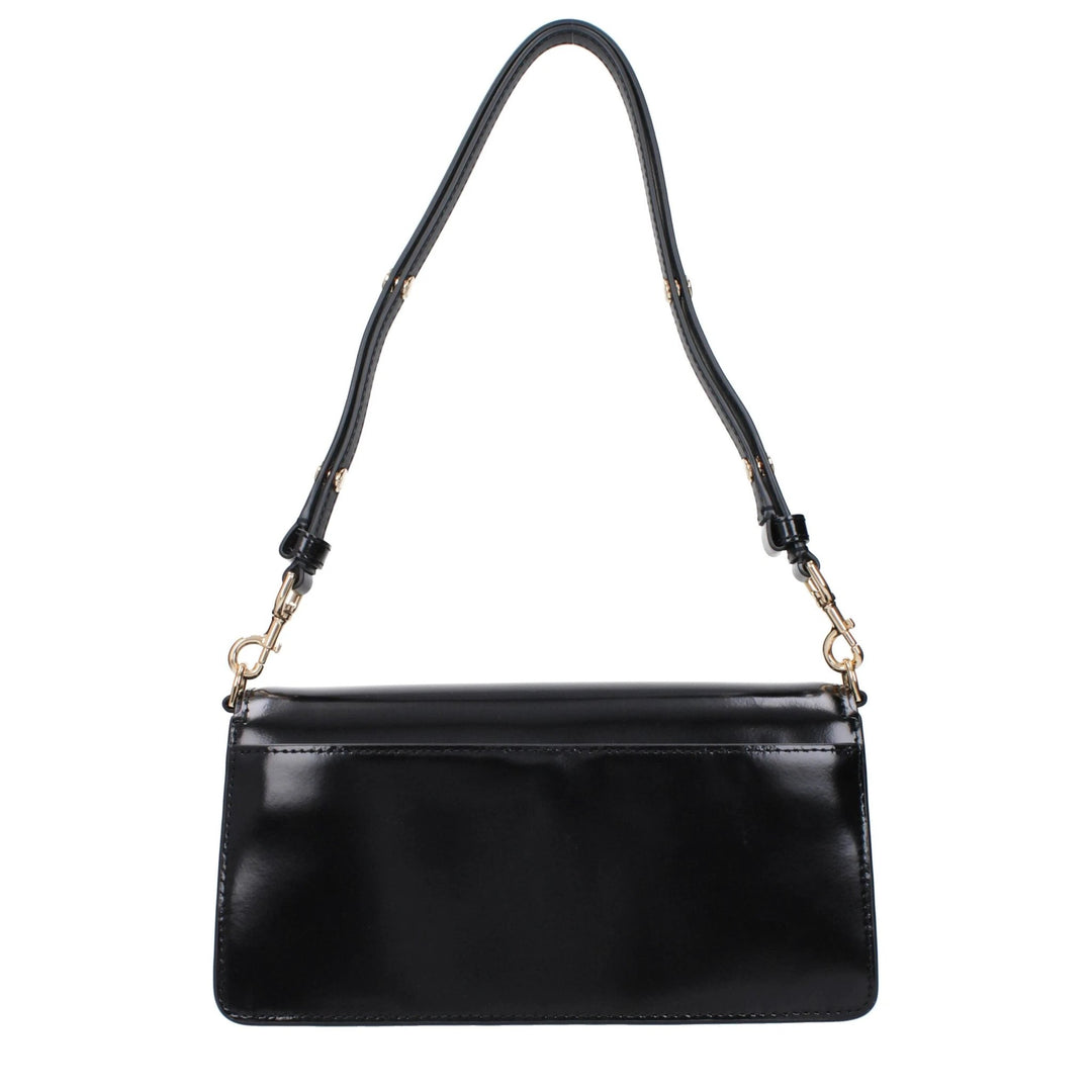 black designer patent leather backpack Tory Burch Shoulder Bags Women Patent Leather Black