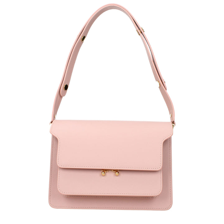 Marni Pink Leather Shoulder Bags