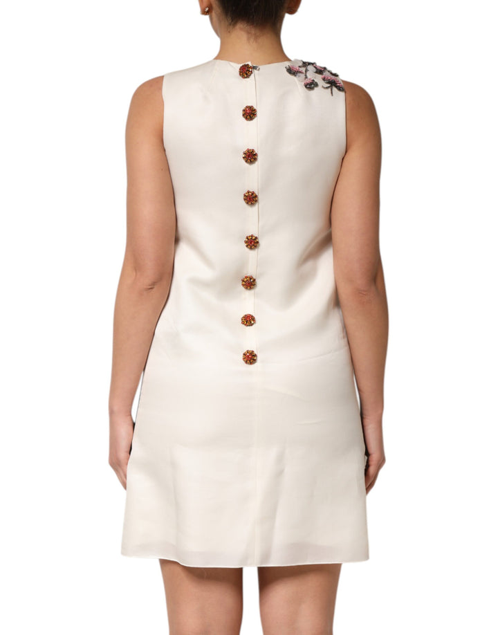 Dolce &amp; Gabbana Sample Sale Dolce &amp; Gabbana Multicolor Crystal Embellished A-line Mini Dress - | Designer outlet