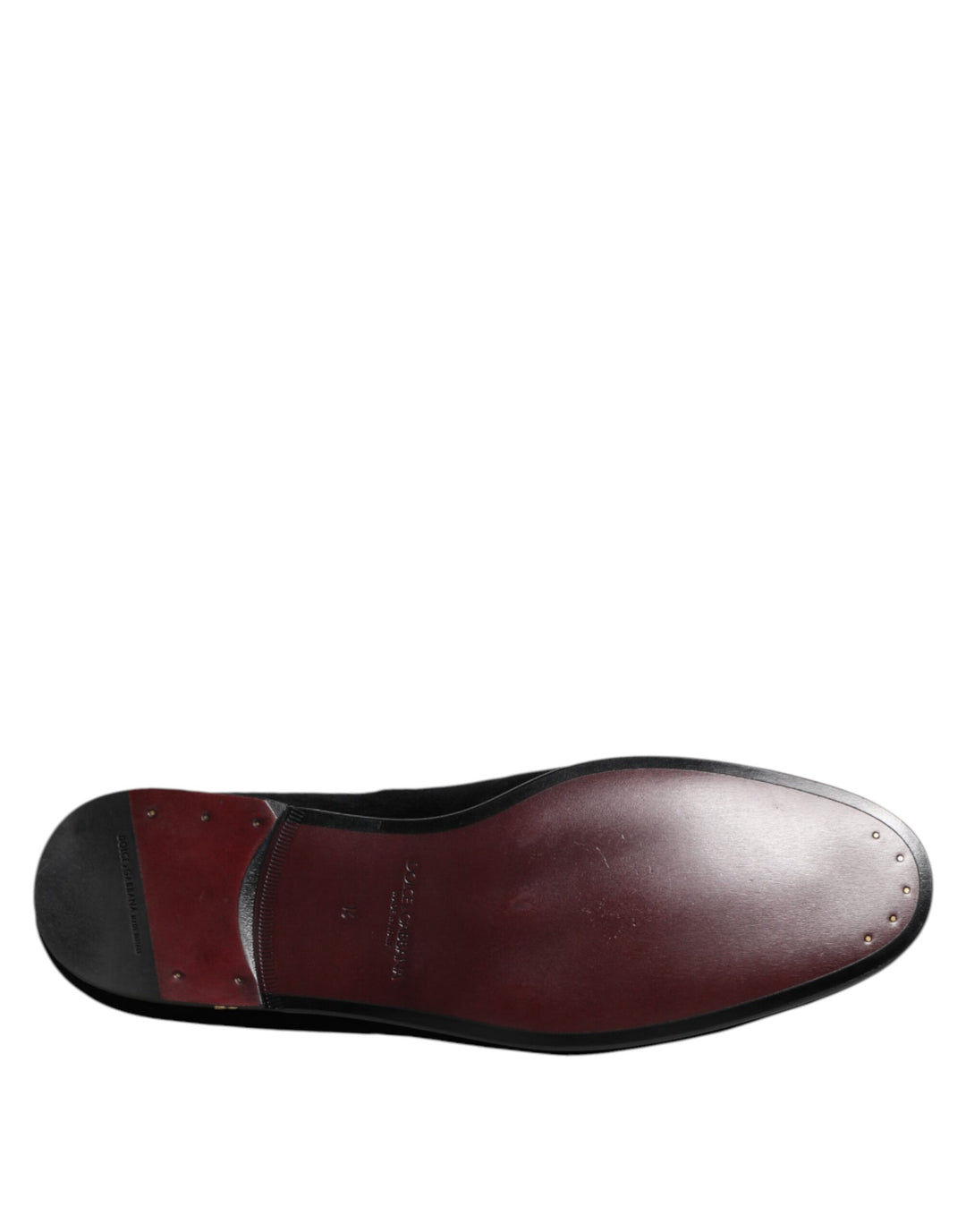 Dolce &amp; Gabbana Sample Sale Dolce &amp; Gabbana Black Velvet Gold Crown Mens Loafers Shoes - | Designer outlet