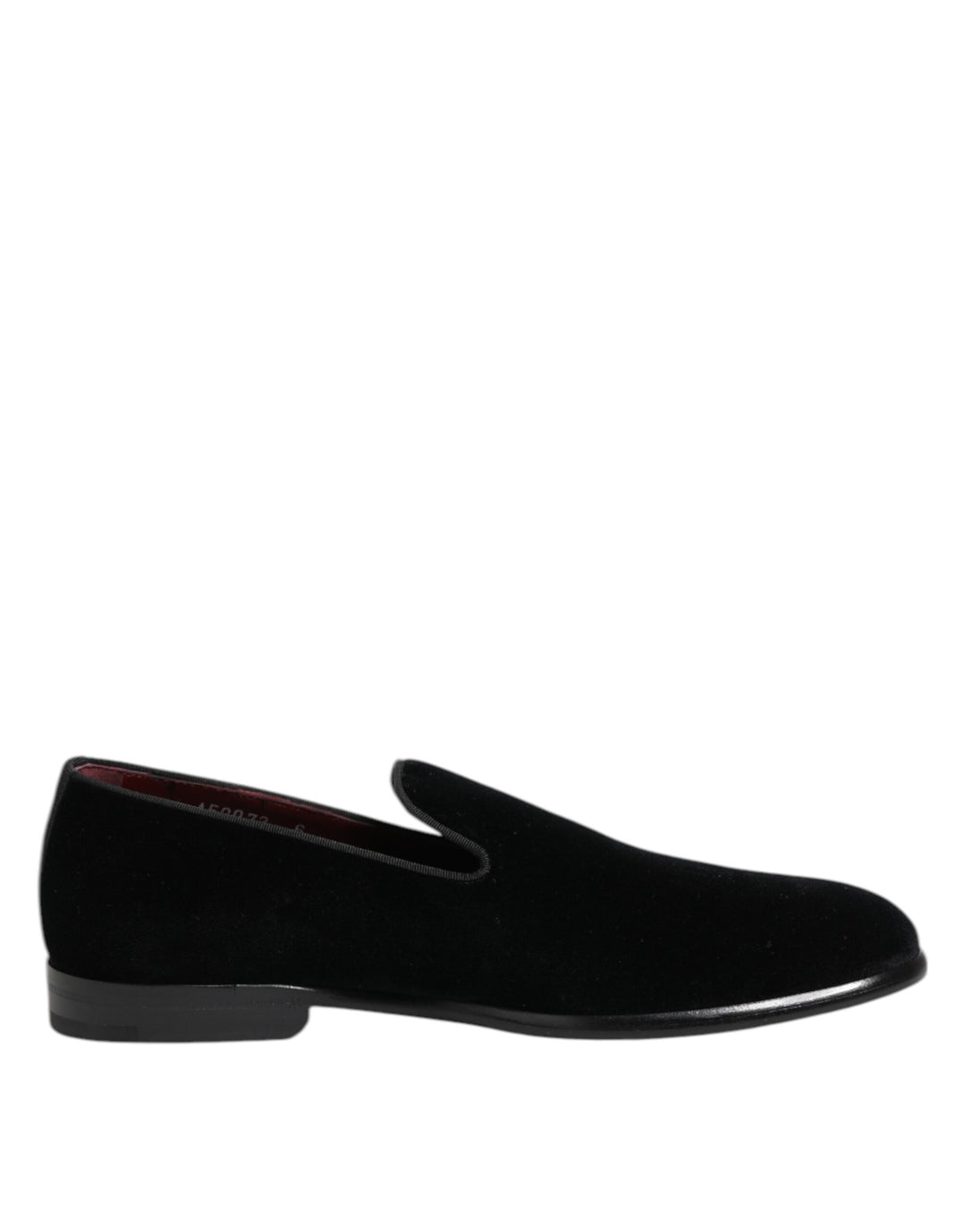 Dolce & Gabbana Black Velvet Loafers Formal Men Dress Shoes by Dolce & Gabbana outlet now on sale