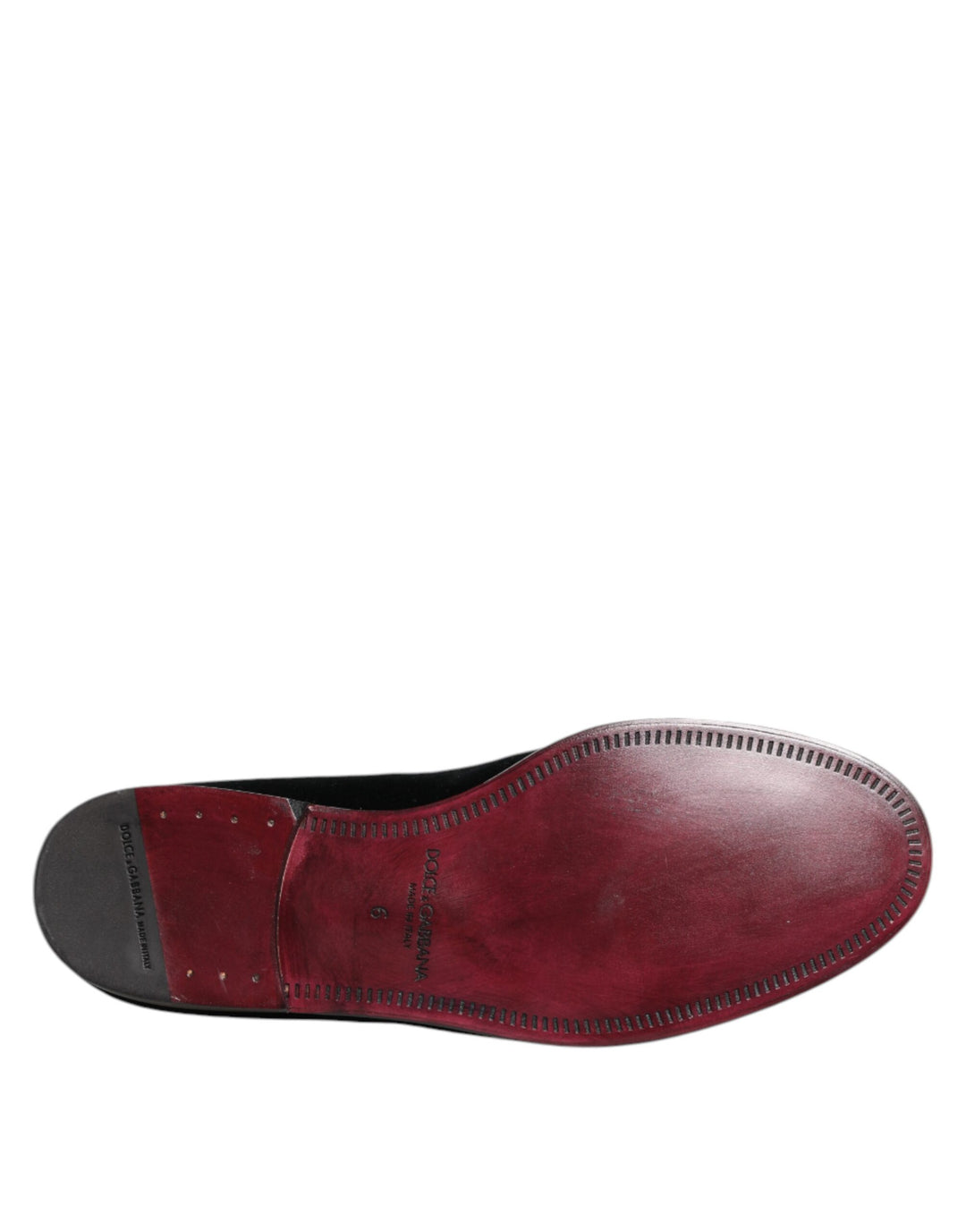 Dolce & Gabbana Black Velvet Loafers Formal Men Dress Shoes by Dolce & Gabbana outlet now on sale