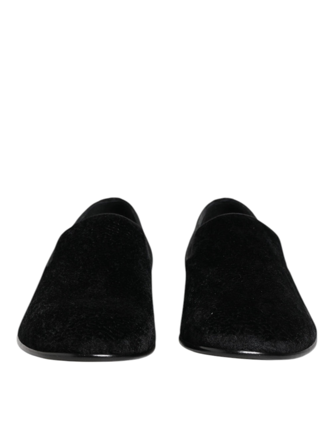 Dolce &amp; Gabbana Sample Sale Dolce &amp; Gabbana Black Jacquard Loafers Formal Men Dress Shoes - | Designer outlet