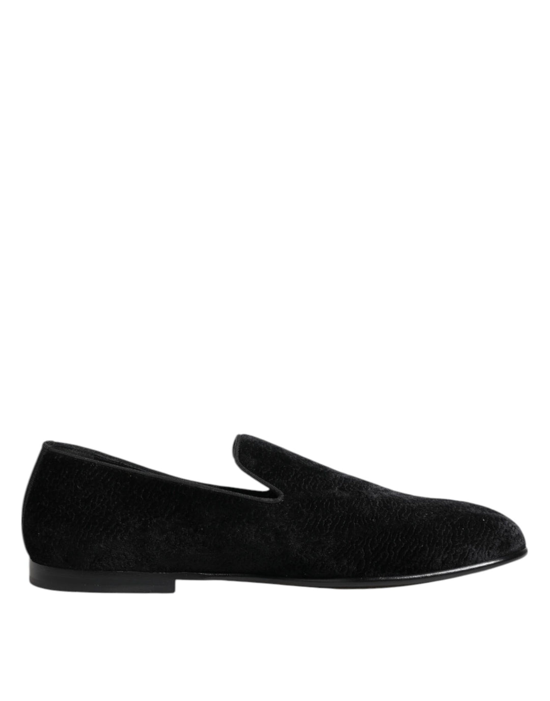 Dolce &amp; Gabbana Sample Sale Dolce &amp; Gabbana Black Jacquard Loafers Formal Men Dress Shoes - | Designer outlet